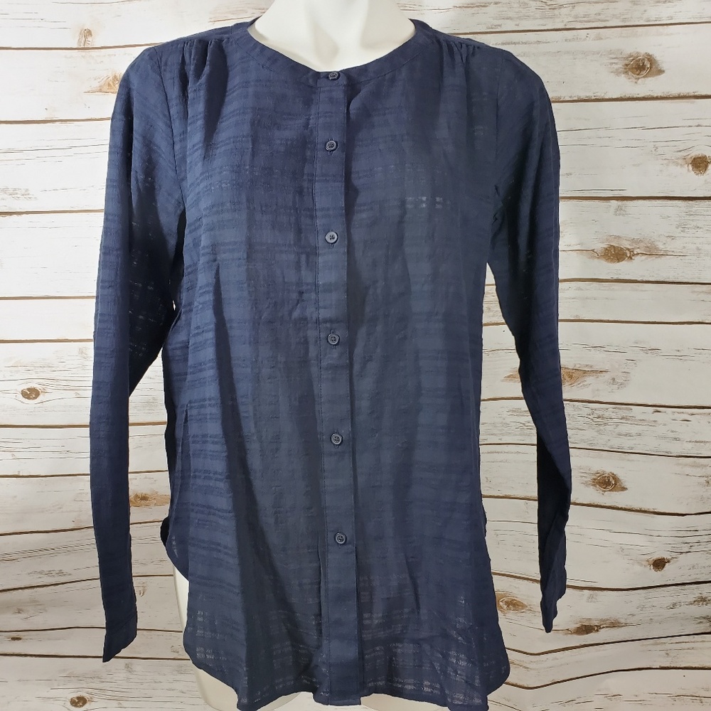 Ann Taylor Loft Button Down Blouse Long Sleeve